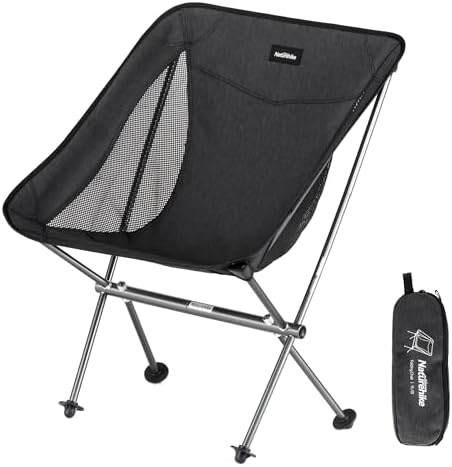 Naturehike YL05 Camping Chair, Ultralight Portable Camp Chair with Storage Bag, Compact Folding Beach Chair for Backpacking Hiking Fishing Picnic - Image 2